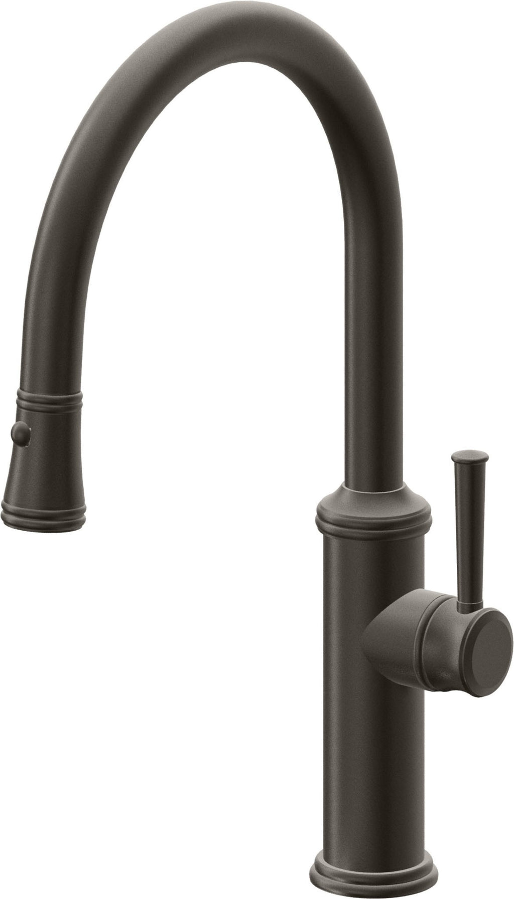California Faucets Davoli Llave de Cocina Extraíble Tradicional - Surtidor Bajo - Bronce Oscuro