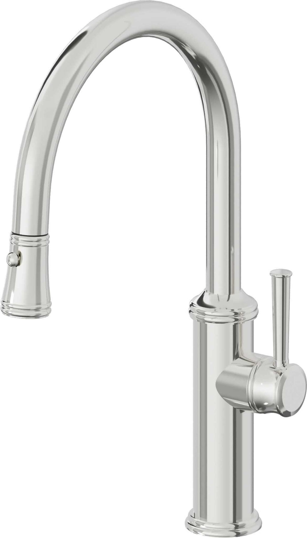 California Faucets Davoli Llave de Cocina Extraíble Tradicional - Surtidor Bajo - Cromo Pulido