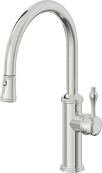 California Faucets Davoli Llave de Cocina Extraíble Tradicional - Surtidor Bajo - Cromo Pulido