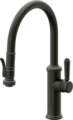 California Faucets Davoli Llave de Cocina Extraíble Tradicional - Surtidor Bajo - Bronce Bella Terra