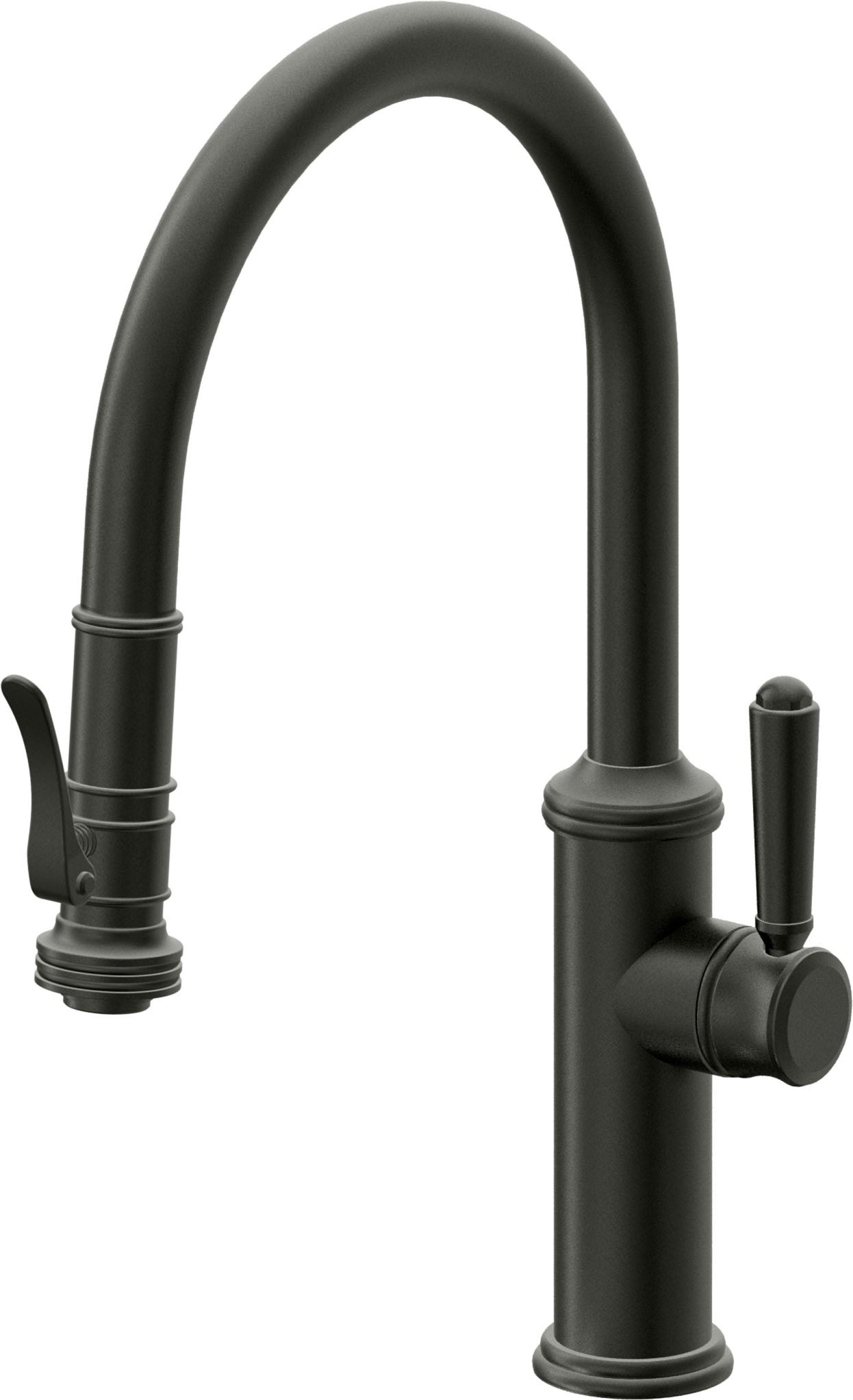 California Faucets Davoli Llave de Cocina Extraíble Tradicional - Surtidor Bajo - Bronce Bella Terra