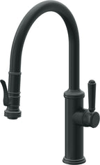 California Faucets Davoli Llave de Cocina Extraíble Tradicional - Surtidor Bajo - Carbón