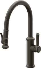 California Faucets Davoli Llave de Cocina Extraíble Tradicional - Surtidor Bajo - Bronce Oscuro