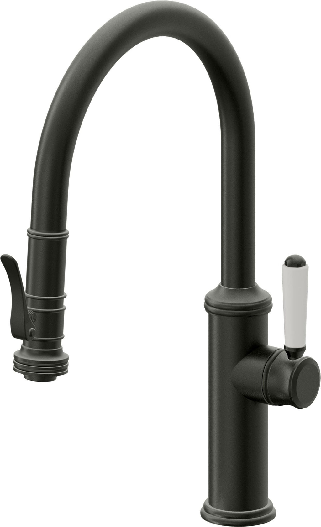 California Faucets Davoli Llave de Cocina Extraíble Tradicional - Surtidor Bajo - Bronce Bella Terra