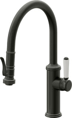 California Faucets Davoli Llave de Cocina Extraíble Tradicional - Surtidor Bajo - Bronce Bella Terra