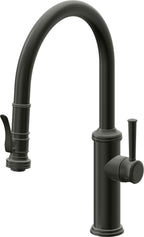 California Faucets Davoli Llave de Cocina Extraíble Tradicional - Surtidor Bajo - Bronce Bella Terra