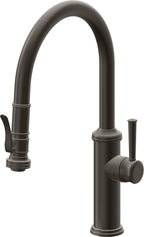 California Faucets Davoli Llave de Cocina Extraíble Tradicional - Surtidor Bajo - Bronce Oscuro