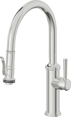 California Faucets Davoli Llave de Cocina Extraíble Tradicional - Surtidor Bajo - Cromo Pulido