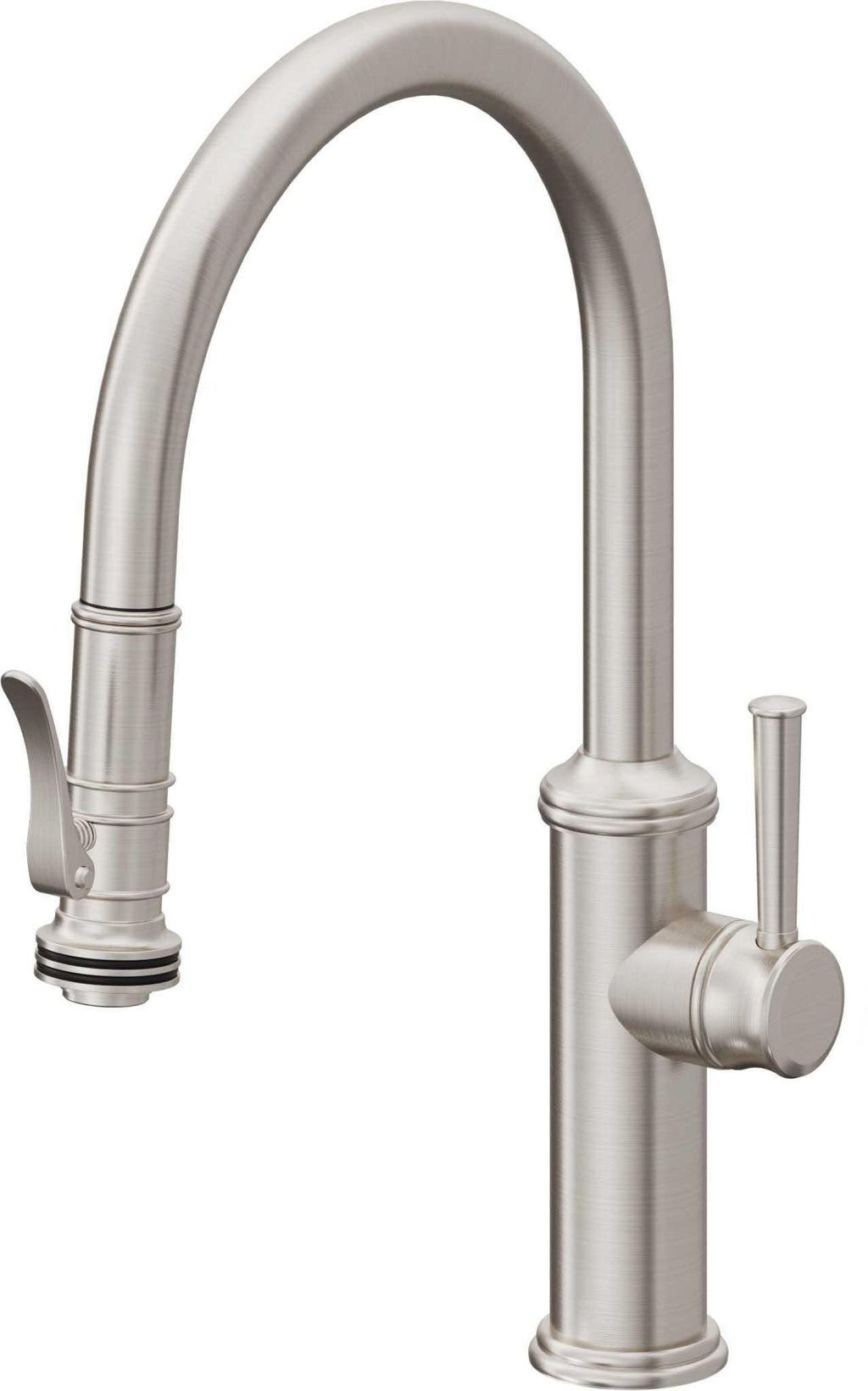 California Faucets Davoli Llave de Cocina Extraíble Tradicional - Surtidor Bajo - Acero Inoxidable Ultra