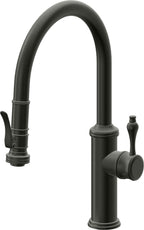 California Faucets Davoli Llave de Cocina Extraíble Tradicional - Surtidor Bajo - Bronce Bella Terra
