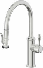 California Faucets Davoli Llave de Cocina Extraíble Tradicional - Surtidor Bajo - Cromo Pulido