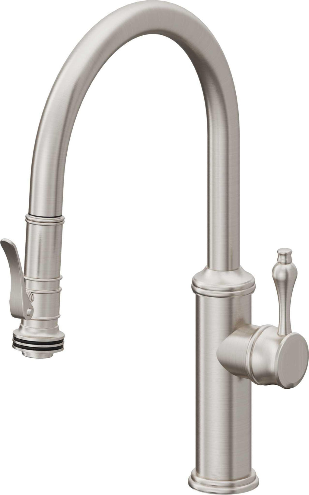 California Faucets Davoli Llave de Cocina Extraíble Tradicional - Surtidor Bajo - Acero Inoxidable Ultra