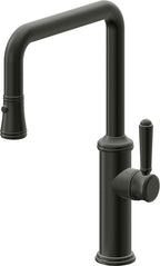 California Faucets Davoli Llave de Cocina Extraíble Tradicional - Surtidor Quad - Bronce Bella Terra