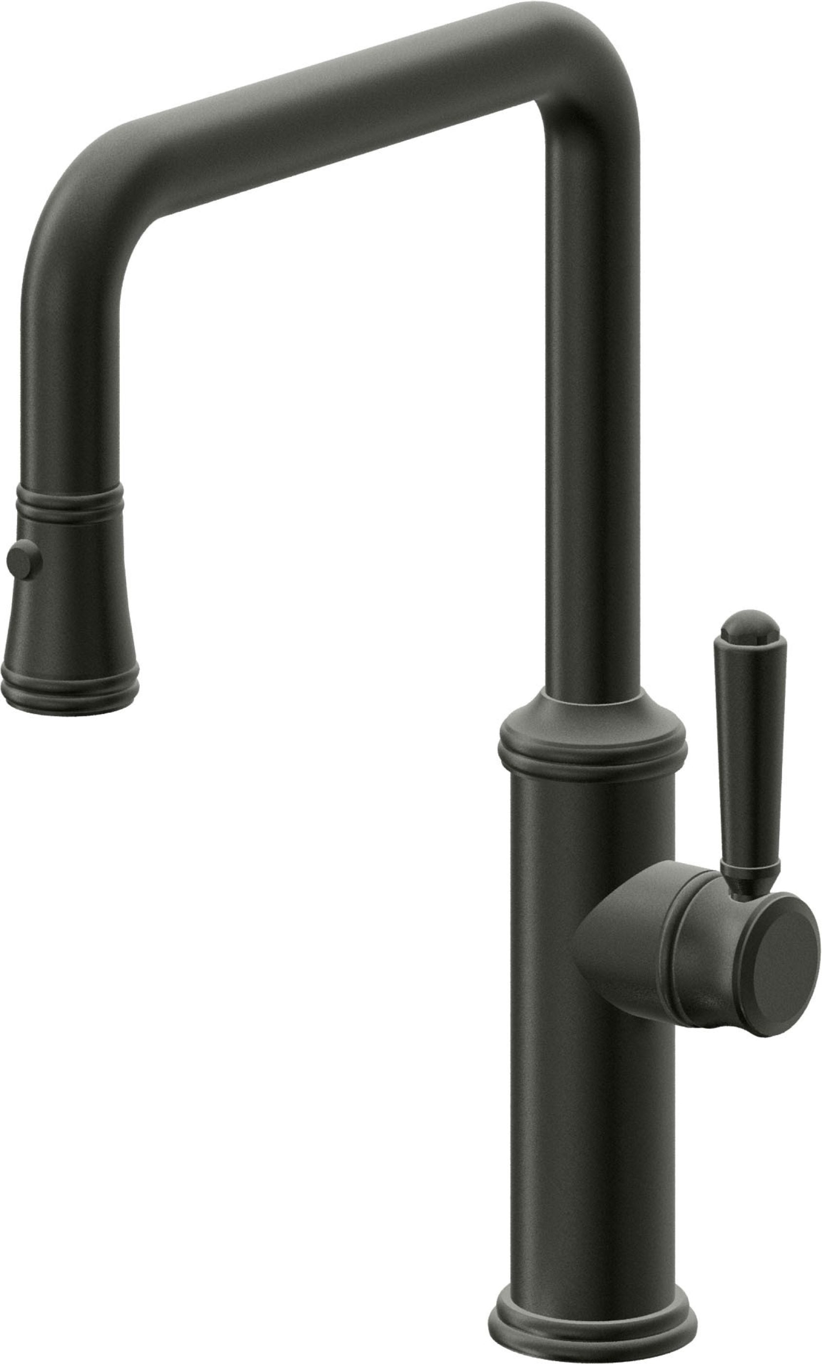 California Faucets Davoli Llave de Cocina Extraíble Tradicional - Surtidor Quad - Bronce Bella Terra