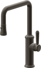 California Faucets Davoli Llave de Cocina Extraíble Tradicional - Surtidor Quad - Bronce Oscuro