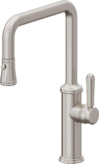 California Faucets Davoli Llave de Cocina Extraíble Tradicional - Surtidor Quad - Acero Inoxidable Ultra
