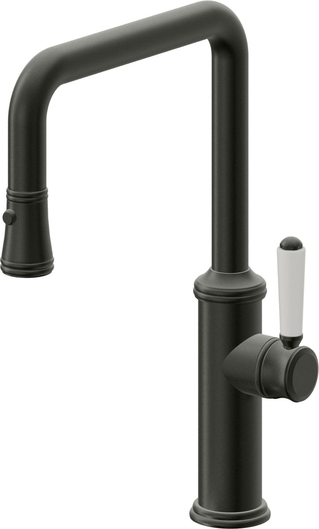 California Faucets Davoli Llave de Cocina Extraíble Tradicional - Surtidor Quad - Bronce Bella Terra