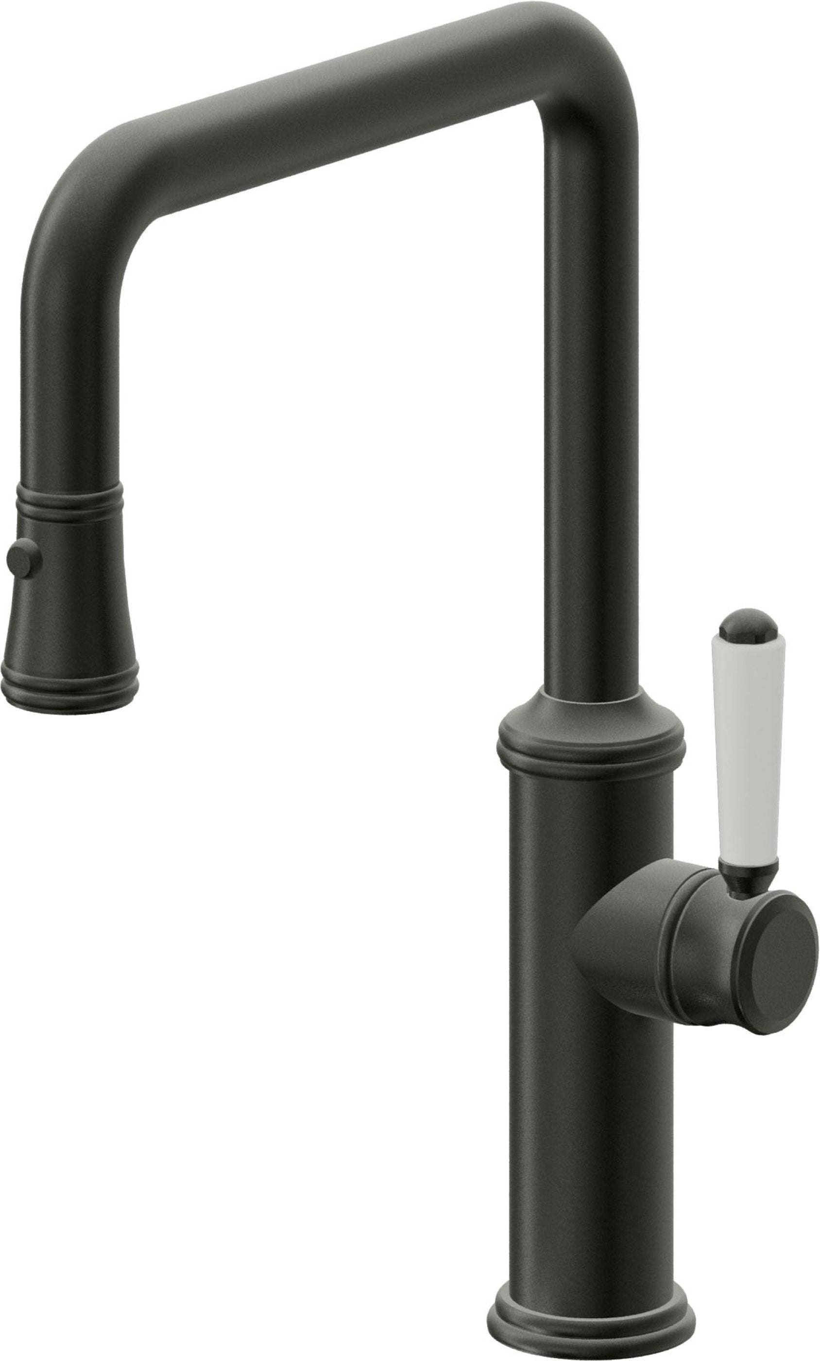 California Faucets Davoli Llave de Cocina Extraíble Tradicional - Surtidor Quad - Bronce Bella Terra