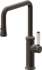 California Faucets Davoli Llave de Cocina Extraíble Tradicional - Surtidor Quad - Bronce Oscuro