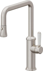 California Faucets Davoli Llave de Cocina Extraíble Tradicional - Surtidor Quad - Acero Inoxidable Ultra