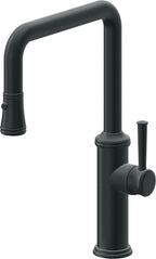 California Faucets Davoli Llave de Cocina Extraíble Tradicional - Surtidor Quad - Carbón