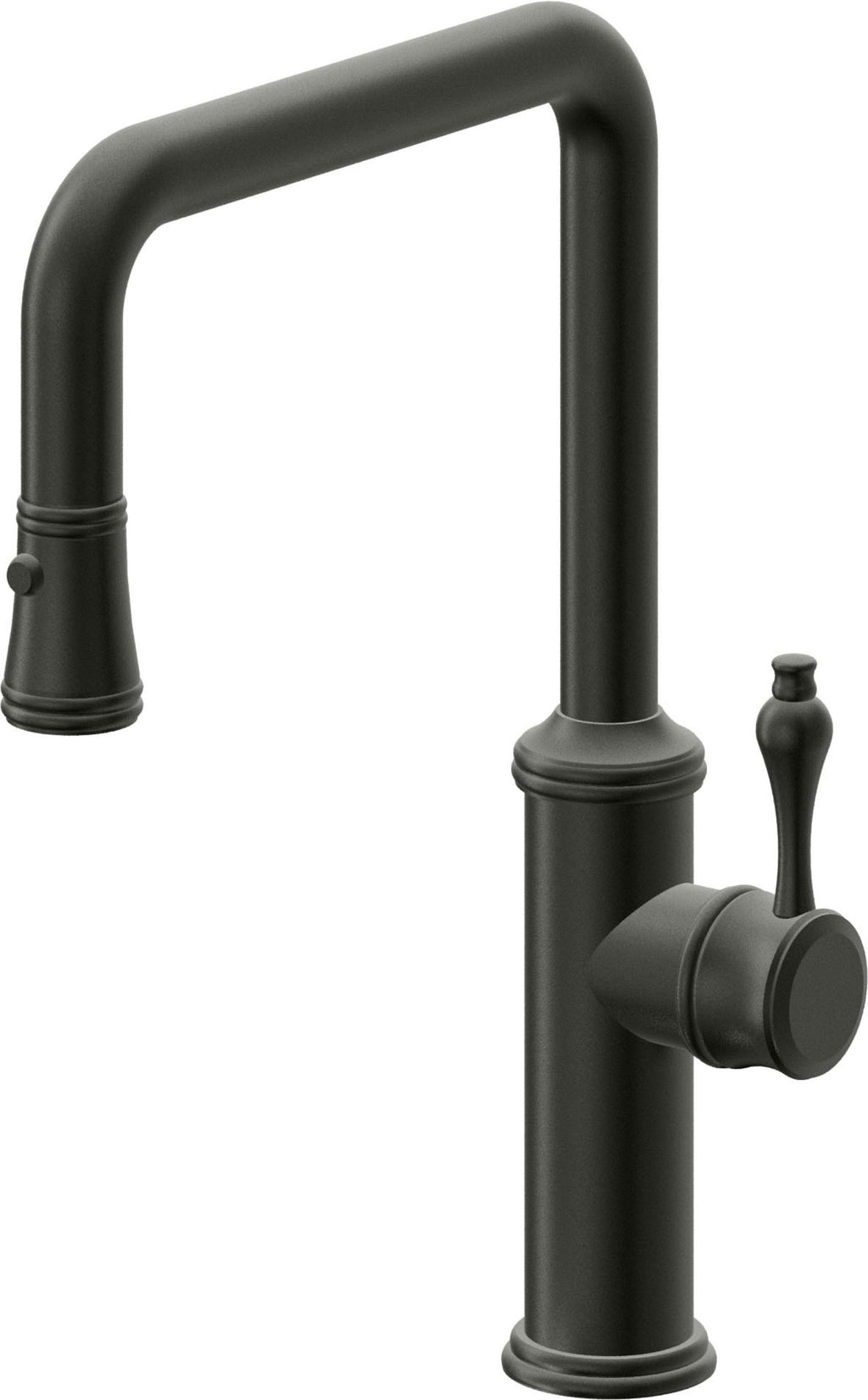 California Faucets Davoli Llave de Cocina Extraíble Tradicional - Surtidor Quad - Bronce Bella Terra