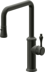 California Faucets Davoli Llave de Cocina Extraíble Tradicional - Surtidor Quad - Bronce Bella Terra