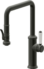 California Faucets Davoli Llave de Cocina Extraíble Tradicional - Surtidor Quad - Bronce Bella Terra