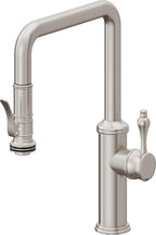 California Faucets Davoli Llave de Cocina Extraíble Tradicional - Surtidor Quad - Acero Inoxidable Ultra
