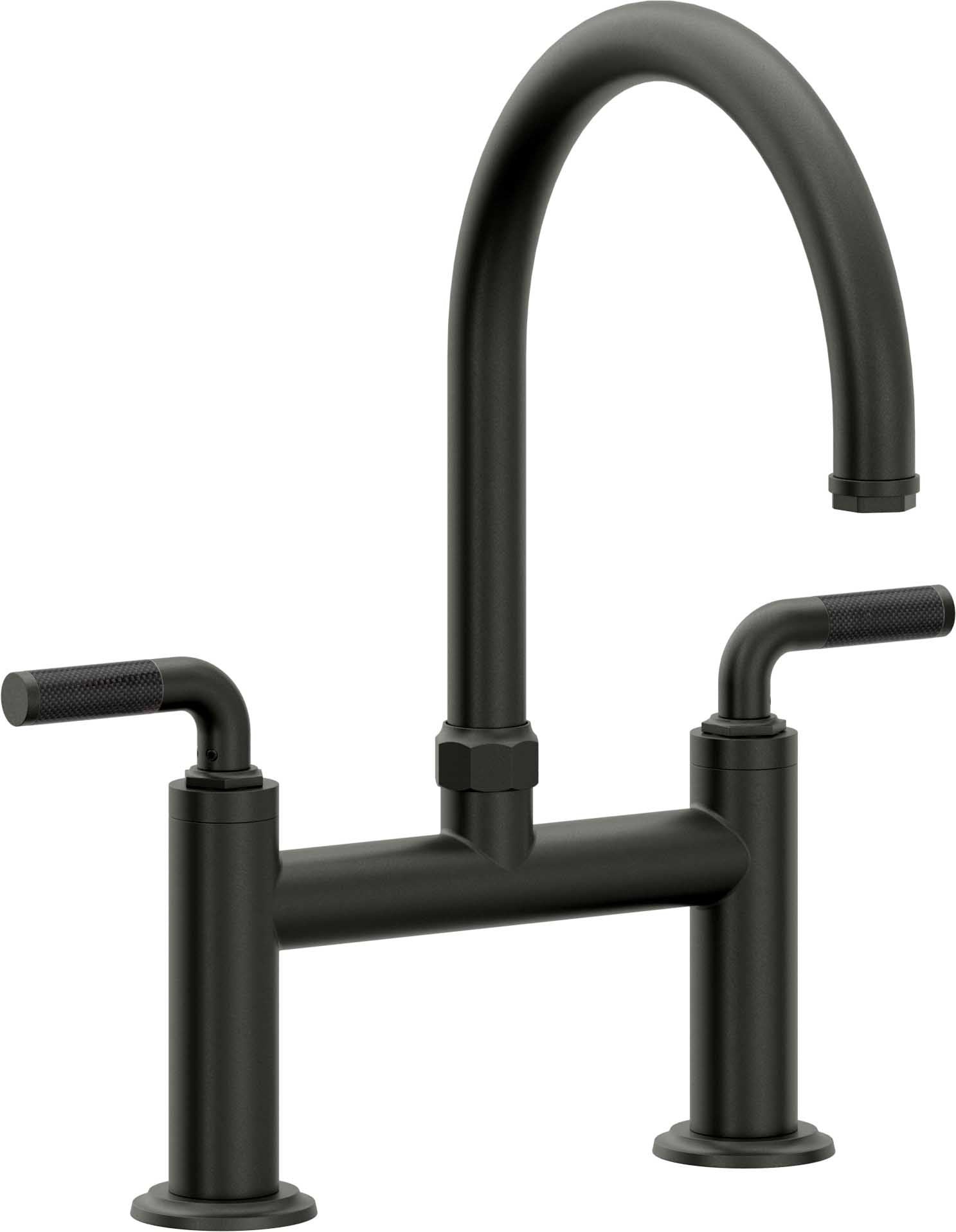 California Faucets Descanso Llave de Cocina Tipo Puente Industrial - Pico en Arco - Bronce Bella Terra