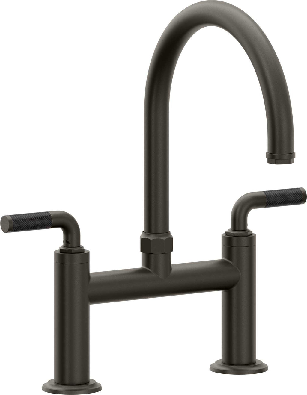 California Faucets Descanso Llave de Cocina Tipo Puente Industrial - Pico en Arco - Bronce Oscuro