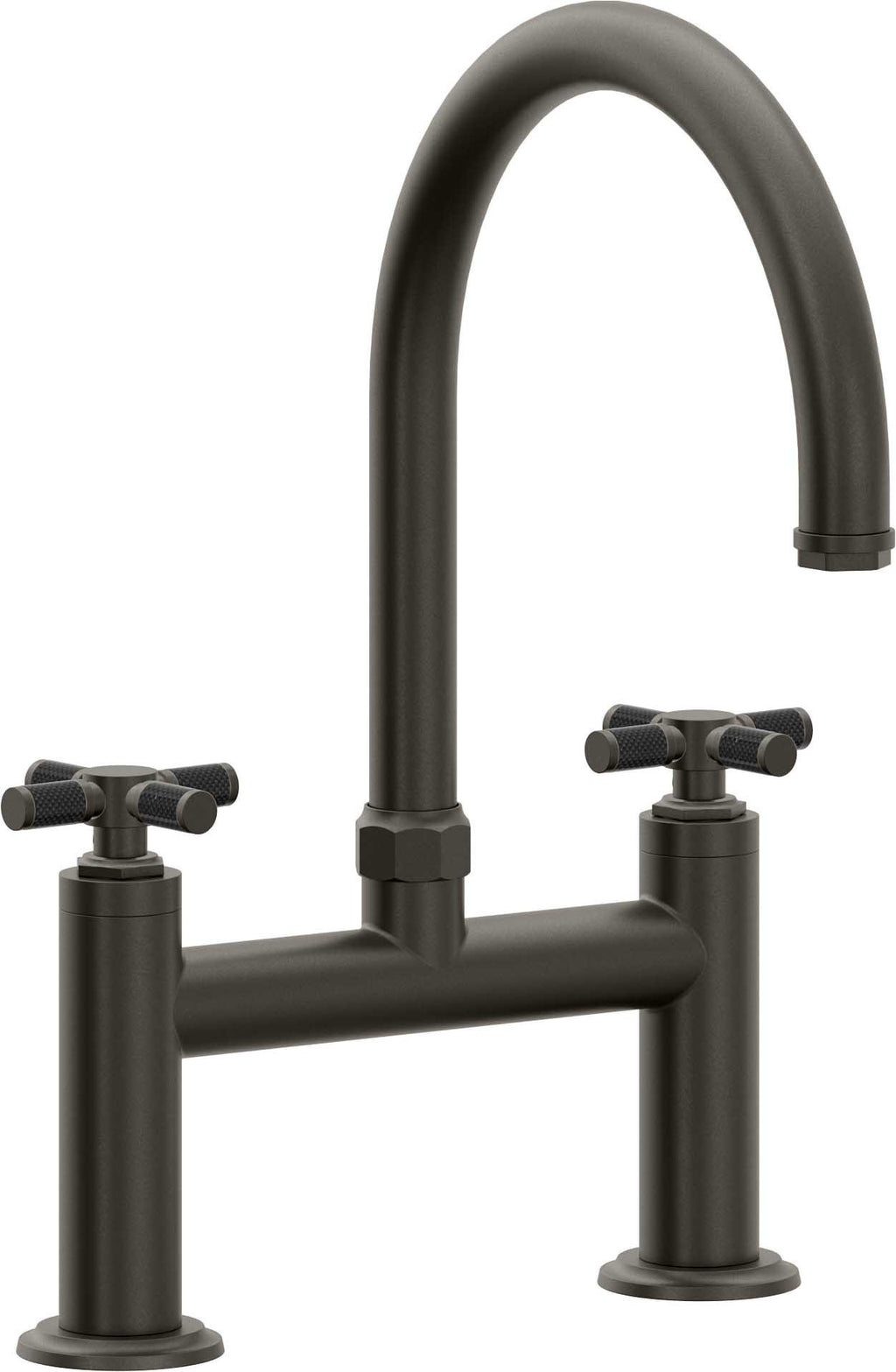 California Faucets Descanso Llave de Cocina Tipo Puente Industrial - Pico en Arco - Bronce Oscuro