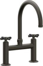 California Faucets Descanso Llave de Cocina Tipo Puente Industrial - Pico en Arco - Bronce Oscuro
