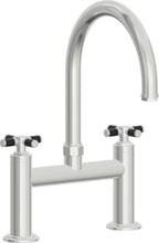 California Faucets Descanso Llave de Cocina Tipo Puente Industrial - Pico en Arco - Cromo Pulido