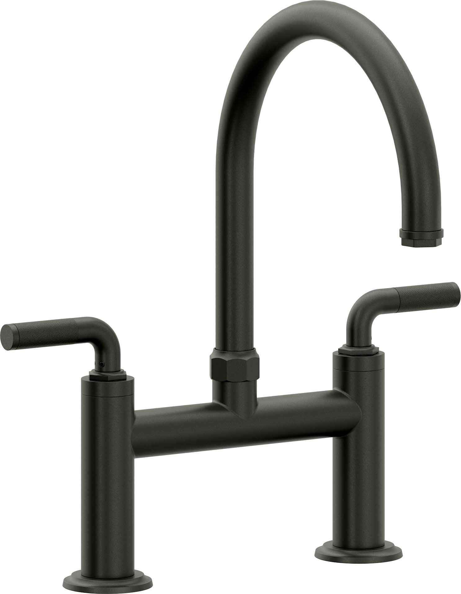 California Faucets Descanso Llave de Cocina Tipo Puente Industrial - Pico en Arco - Bronce Bella Terra
