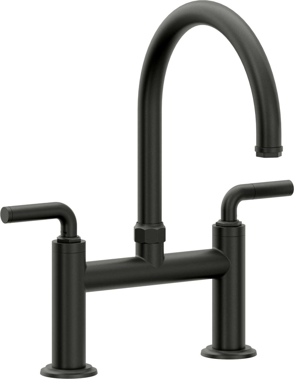 California Faucets Descanso Llave de Cocina Tipo Puente Industrial - Pico en Arco - Bronce Bella Terra
