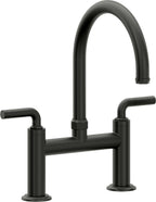 California Faucets Descanso Llave de Cocina Tipo Puente Industrial - Pico en Arco - Bronce Bella Terra