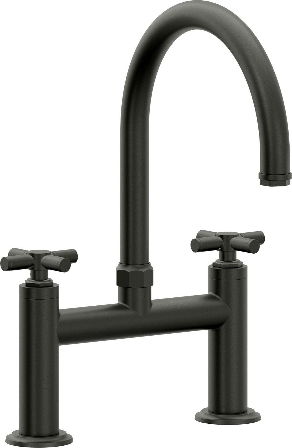 California Faucets Descanso Llave de Cocina Tipo Puente Industrial - Pico en Arco - Bronce Bella Terra