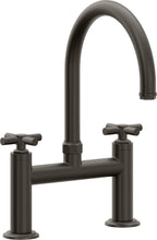 California Faucets Descanso Llave de Cocina Tipo Puente Industrial - Pico en Arco - Bronce Oscuro