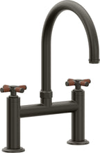 California Faucets Descanso Llave de Cocina Tipo Puente Industrial - Pico en Arco - Bronce Oscuro