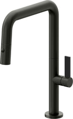 California Faucets Poetto Llave de Cocina Extraible Contemporanea con Rociador de Boton - Pico Cuadruple - Bronce Bella Terra