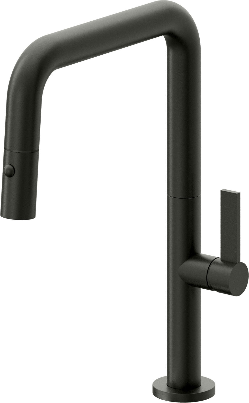California Faucets Poetto Llave de Cocina Extraible Contemporanea con Rociador de Boton - Pico Cuadruple - Bronce Bella Terra