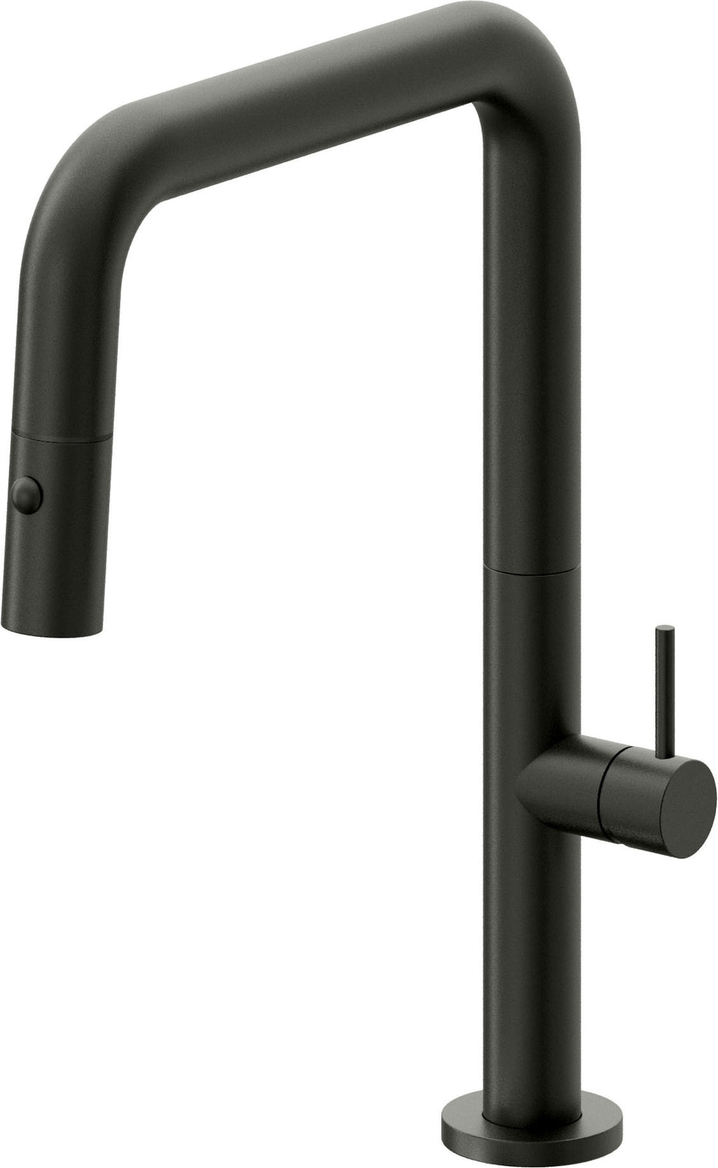 California Faucets Poetto Llave de Cocina Extraible Contemporanea con Rociador de Boton - Pico Cuadruple - Bronce Bella Terra