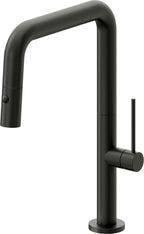 California Faucets Poetto Llave de Cocina Extraible Contemporanea con Rociador de Boton - Pico Cuadruple - Bronce Bella Terra