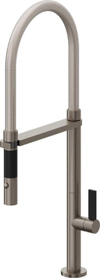 California Faucets Poetto Llave de Cocina Culinaria de Extraccion Contemporanea con Rociador de Boton - Grafito