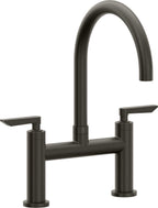 California Faucets Corsano Llave de Cocina Tipo Puente Contemporanea - Pico en Arco - Bronce Oscuro