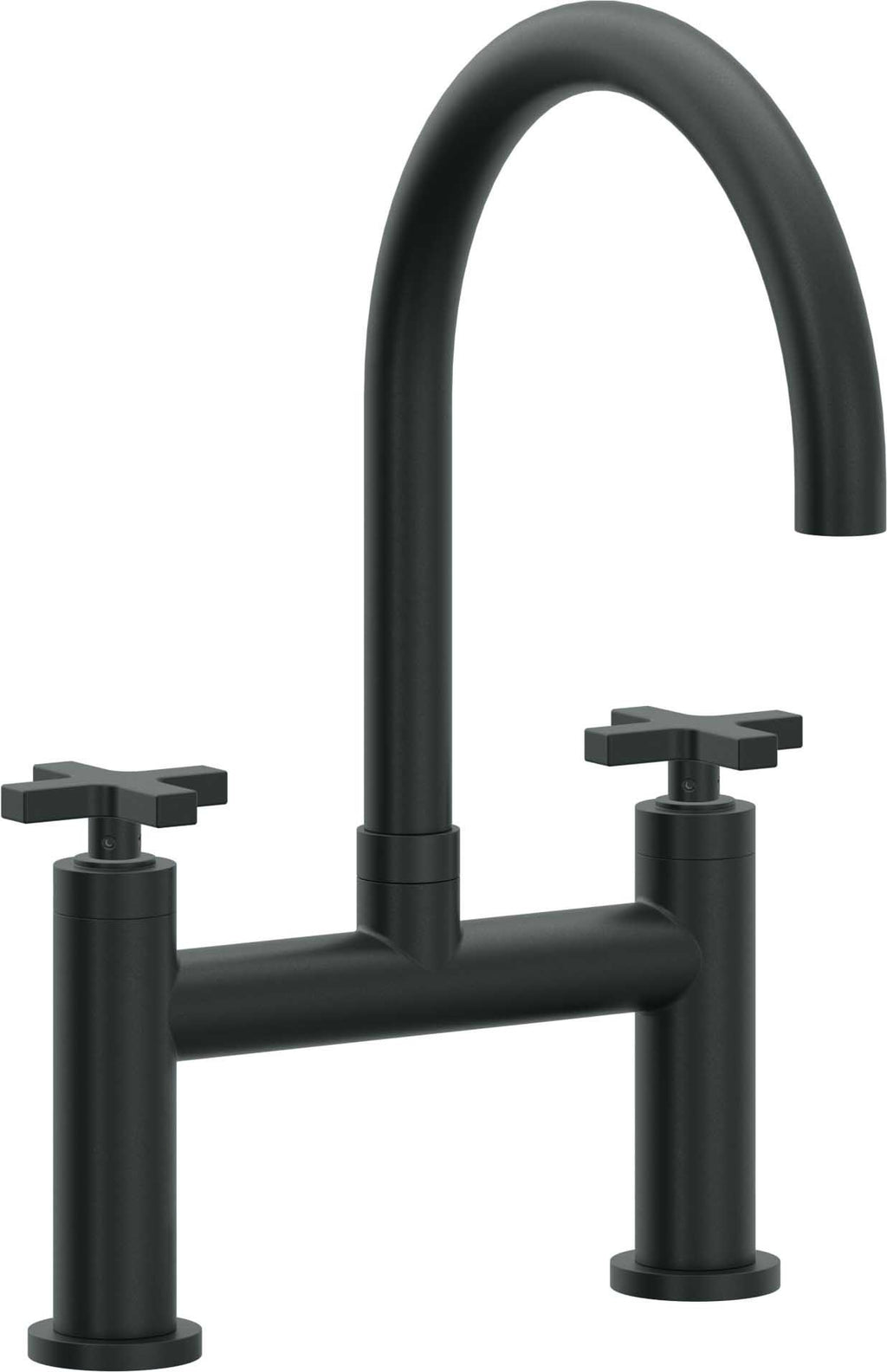 California Faucets Corsano Llave de Cocina Tipo Puente Contemporanea - Pico en Arco - Carbón