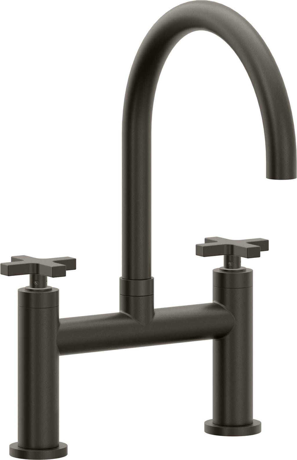 California Faucets Corsano Llave de Cocina Tipo Puente Contemporanea - Pico en Arco - Bronce Oscuro