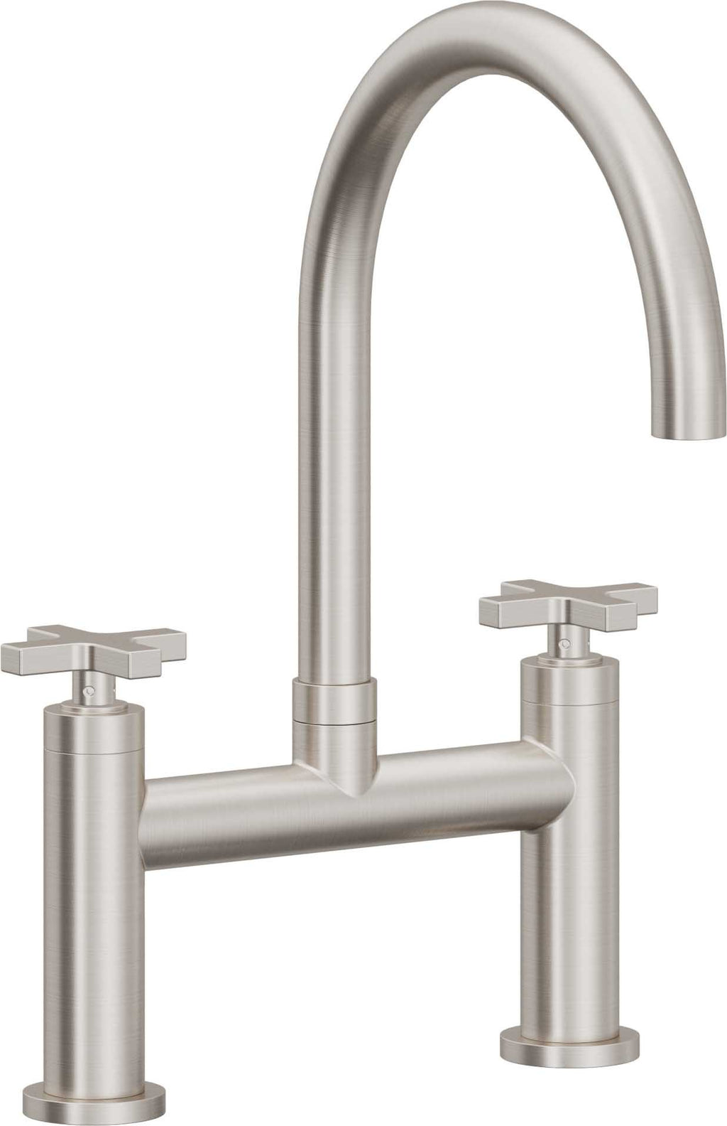 California Faucets Corsano Llave de Cocina Tipo Puente Contemporanea - Pico en Arco - Acero Inoxidable Ultra