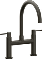 California Faucets Corsano Llave de Cocina Tipo Puente Contemporanea - Pico en Arco - Bronce Oscuro